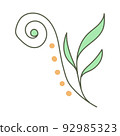 Nature line art Vector elements illustration 92985323