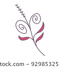 Nature line art Vector elements illustration 92985325