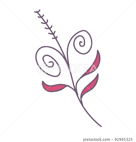 Nature line art Vector elements illustration Nature line art Vector elements illustration 92985325