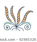 Nature line art Vector elements illustration 92985326
