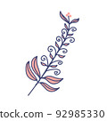 Nature line art Vector elements illustration 92985330