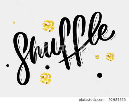 Shuffle dance letter. Abstract modern art design. Banner Shuffle dance letter. Abstract modern art design. Banner 92985853