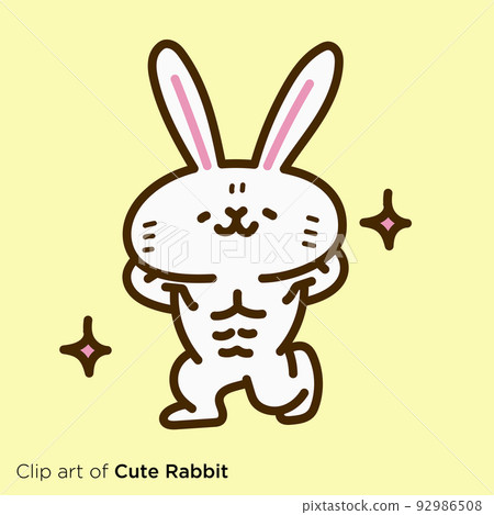 Rabbit character illustration series "Rabbit who succeeded in losing weight" Rabbit character illustration series "Rabbit who succeeded in losing weight" 92986508