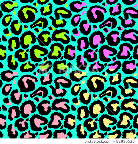 Leopard imitation seamless pattern. Vector illustration 92986526