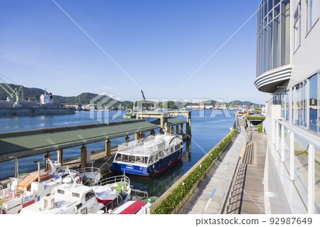 Scenery of Onomichi, Onomichi Channel and pier 92987649
