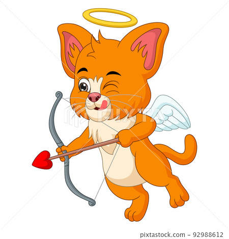 Cute corgi dog cartoon with angel wings Cute corgi dog cartoon with angel wings 92988612