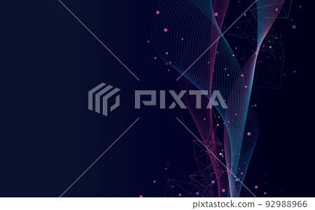 abstract streamline background - Stock Illustration [92988966] - PIXTA