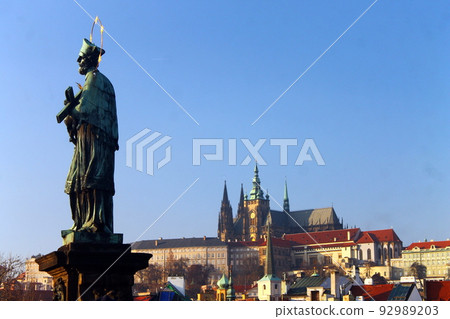 The saint over Prague The saint over Prague 92989203