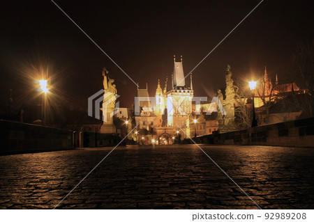 Charles bridge by night 92989208