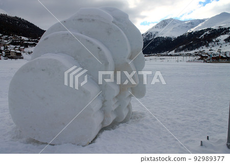 Four heads made with ice Four heads made with ice 92989377
