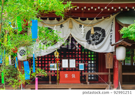 夏季的七夕節,通美神社<愛知縣名古屋市> 夏季的七夕節,通美神社<愛知縣名古屋市> 92991251