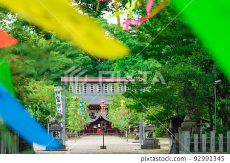 夏季的七夕節,通美神社<愛知縣名古屋市> 夏季的七夕節,通美神社<愛知縣名古屋市> 92991345