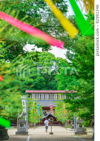 夏季的七夕節,通美神社<愛知縣名古屋市> 夏季的七夕節,通美神社<愛知縣名古屋市> 92991346