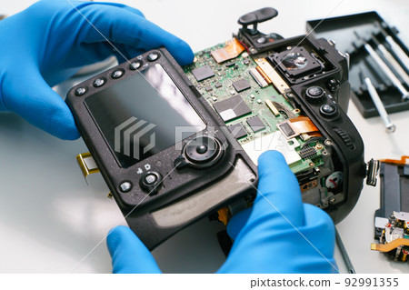 Broken Digital SLR photo camera repair 92991355