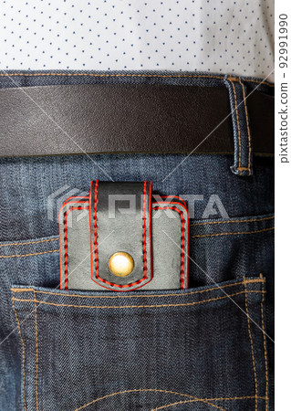 Luxury craft business card holder case made of leather. Luxury craft business card holder case made of leather. 92991990