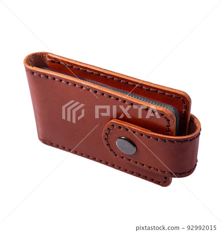Luxury craft business card holder case made of leather. Luxury craft business card holder case made of leather. 92992015