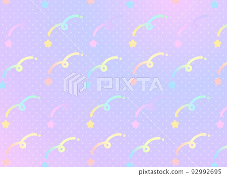 Retro cute shooting star seamless pattern 92992695
