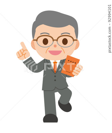 man with pension book 92994101