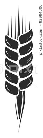 Grain icon. Farm crop symbol. Wheat ear sign 92994306