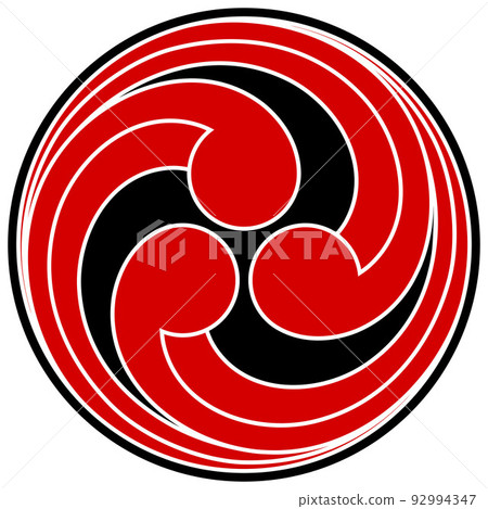 Vector symbol of tomoe hams Vector symbol of tomoe hams 92994347