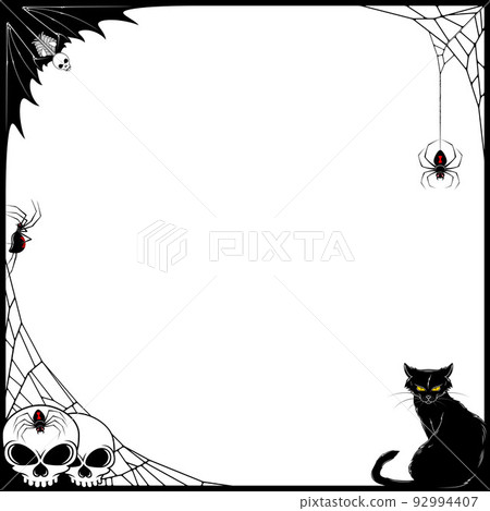Halloween themed photo frame design Halloween themed photo frame design 92994407