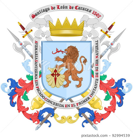 Coat of arms of the city of Caracas Venezuela Coat of arms of the city of Caracas Venezuela 92994539