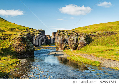 Fjadrargljufur canyon in South of Iceland Fjadrargljufur canyon in South of Iceland 92994784