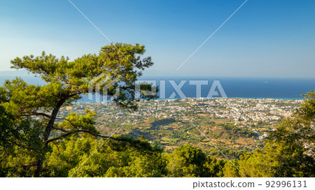 Aerial view of the northwest coast of the island and the city. Aerial view of the northwest coast of the island and the city. 92996131