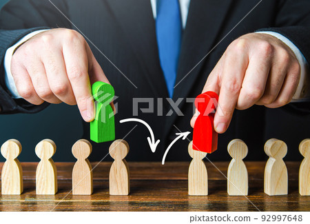 Replacing an old employee with a new one. Replace an incompetent worker. Business management and human resources. Performance improvement. Social toxicity. Nepotism. Personnel changes. Replacing an old employee with a new one. Replace an incompetent worker. Business management and human resources. Performance improvement. Social toxicity. Nepotism. Personnel changes. 92997648