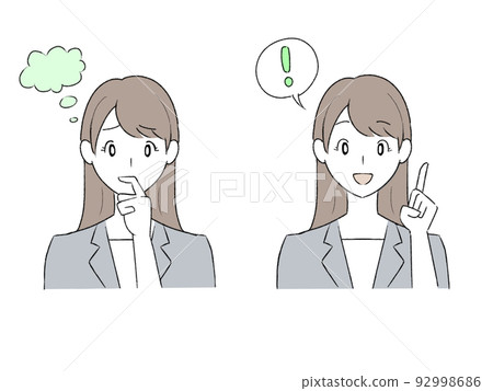 想出一套西裝女圖 92998686