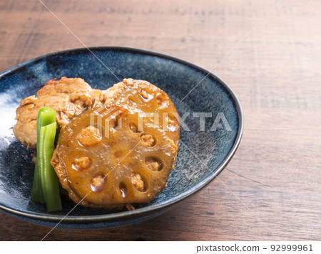 Teriyaki lotus root meatballs Teriyaki lotus root meatballs 92999961