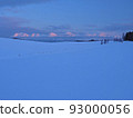 Tokachidake mountain range at twilight 93000056