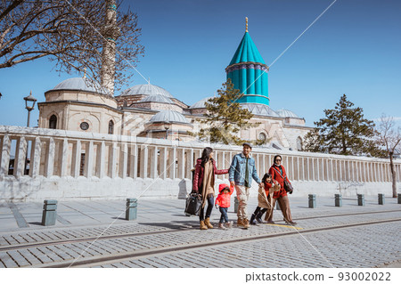 family visiting mevlana museum in konya turkey family visiting mevlana museum in konya turkey 93002022