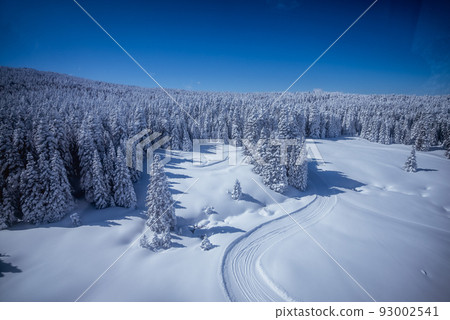 mountain covered with snow in uludag mountain mountain covered with snow in uludag mountain 93002541