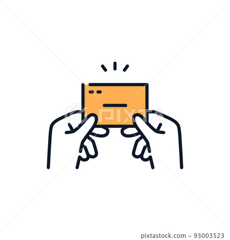 Icon to exchange business cards 93003523