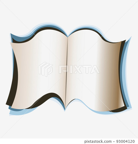 open book, reading, literature. Design element of books, notebooks, postcards, interior items 93004120