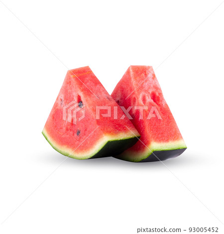 Watermelon sweet and juicy isolated on a white background Watermelon sweet and juicy isolated on a white background 93005452