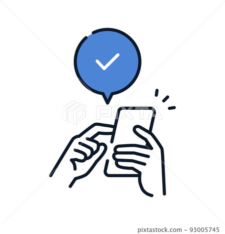 用於操作智能手機的圖標 93005745