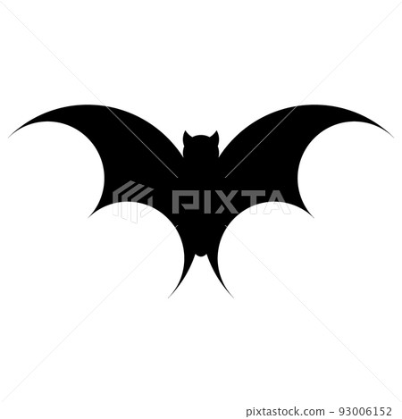 Black flying bat silhouettes, Halloween vector... - Stock Illustration ...