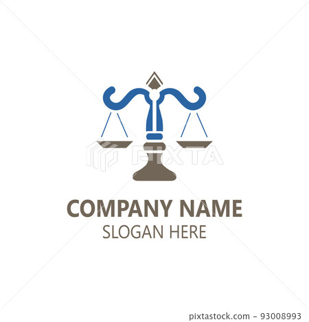 Justice Law logo icon template creative law firm 93008993
