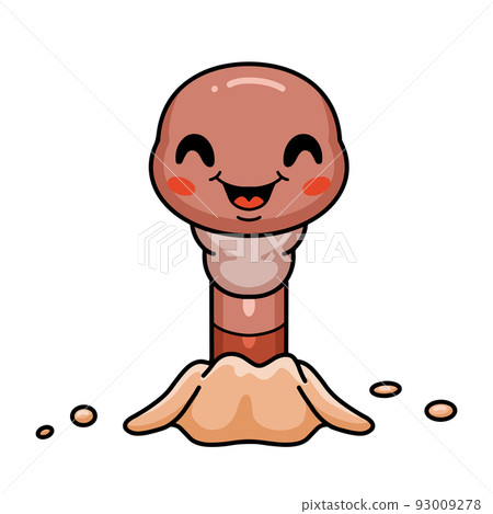 cartoon, earthworm, snake 93009278