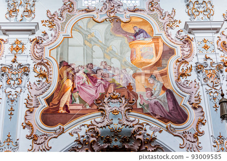 Rottenbuch abbey interiors, bavaria, germany Rottenbuch abbey interiors, bavaria, germany 93009585