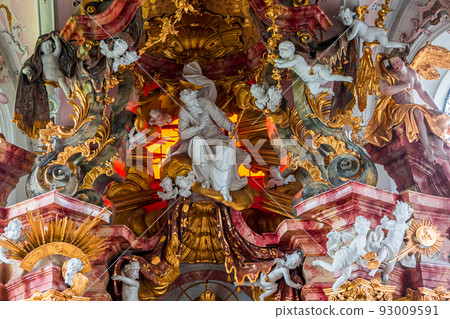 Rottenbuch abbey interiors, bavaria, germany 93009591