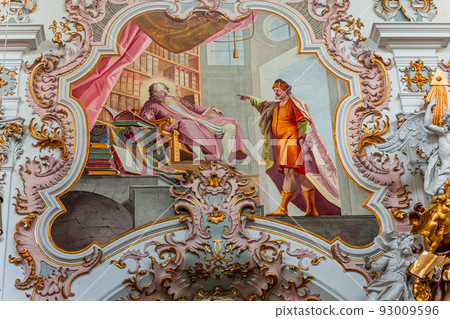 Rottenbuch abbey interiors, bavaria, germany 93009596