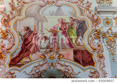 Rottenbuch abbey interiors, bavaria, germany Rottenbuch abbey interiors, bavaria, germany 93009607