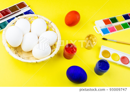 eggs and paint for Easter eggs and paint for Easter 93009747
