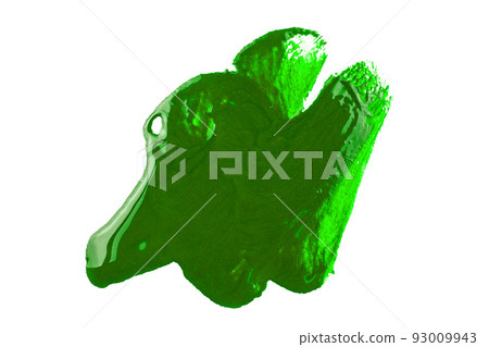 green paint on white background green paint on white background 93009943