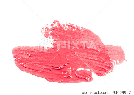 red lipstick on white background 93009967