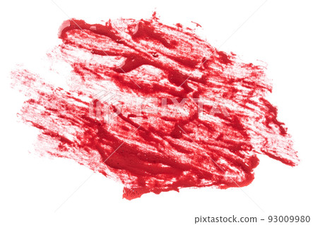 red lipstick on white background 93009980