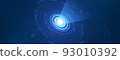 Abstract overlap circle digital background 93010392